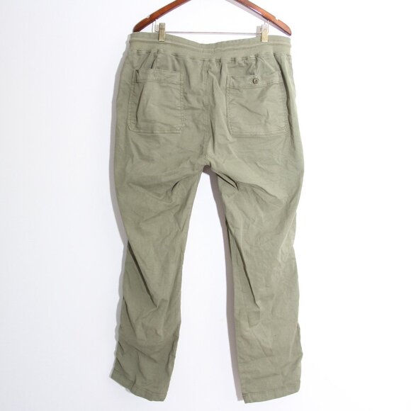 Faherty Field Joggers Pant Surplus Olive Green Tencel Cotton Size XL - Picture 8 of 14